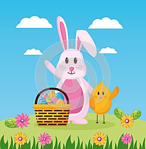 Happy easter celebration