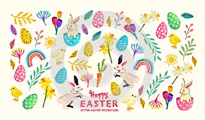 Happy Easter Celebrations Vector Collection