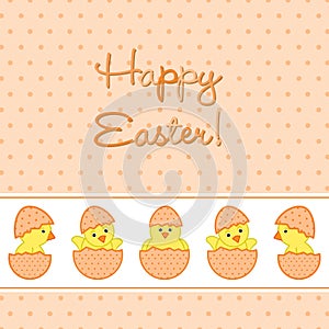 Happy Easter Chick card
