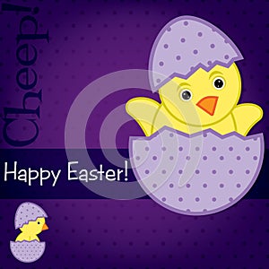 Happy Easter Chick card