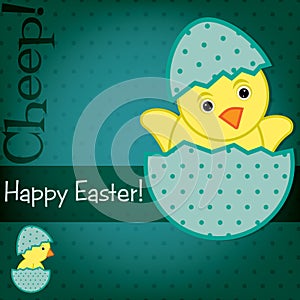 Happy Easter Chick card