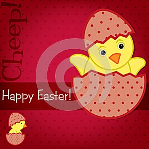 Happy Easter Chick card