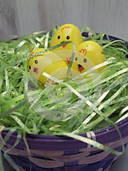 Happy Easter chickies,  little chicks, chicken eggs,