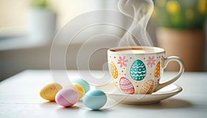 Happy easter coffee