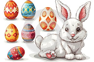 Happy easter commemoration Eggs Easter cards Basket. White Hidden surprise Bunny Joy. crucifixion background wallpaper