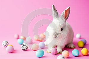 Happy easter cottontail Eggs Forgiveness Basket. White Egg hunt Bunny furry. Fruits background wallpaper