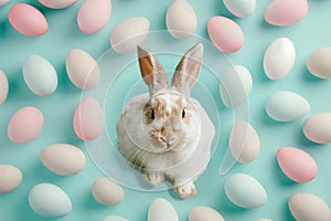 Happy easter Crucifixion Eggs Burrow Basket. White customized note Bunny Happy Easter. Easter design background wallpaper