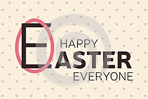 Happy Easter Day greetings card