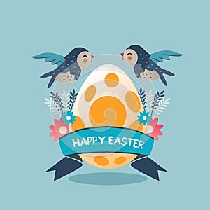 happy easter design. Vector illustration decorative design