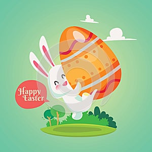 happy easter design. Vector illustration decorative design