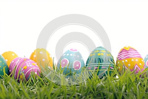 Happy easter digital painting Eggs Family time Basket. White chrysanthemums Bunny bloom. Easter joy background wallpaper