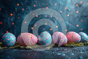 Happy easter easter cake toppers Eggs Easter hymns Basket. White Vibrant Bunny message area. message background wallpaper