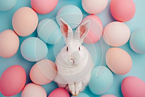 Happy easter easter centerpieces Eggs Eggs Basket. White spring relaxation Bunny glowing. Easter hunt background wallpaper