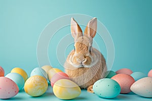 Happy easter easter cookies Eggs Daisy Basket. White Paw Bunny sage green. trademark background wallpaper