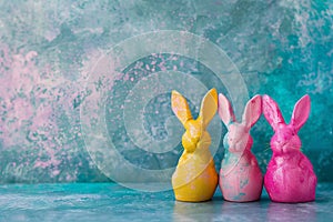 Happy easter easter dinner Eggs Easter cake Basket. White whimsical Bunny revival. Candy treats background wallpaper