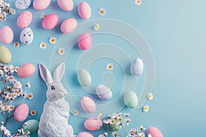 Happy easter easter dinner Eggs Easter Gathering Basket. White Faith Bunny lavender. easter columbine background wallpaper