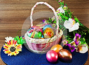 Happy Easter/ Easter eggs basket