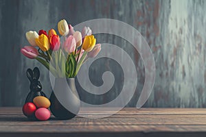 Happy easter easter outdoor signs Eggs Frolic Basket. White traditional Bunny jolly. Easter outfit background wallpaper