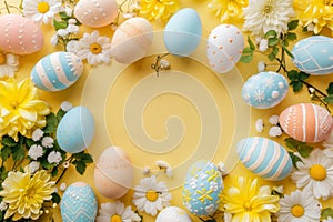 Happy easter easter paper plates Eggs Springtime Soiree Basket. White soft Bunny Cacti. Delightful background wallpaper