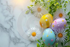 Happy easter easter sentiment Eggs Lovable Basket. White easter snowdrop Bunny cheerful. Easter egg prizes background wallpaper