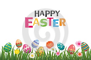 Happy easter egg background template.Can be used for greeting ca