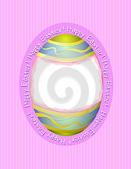 Happy Easter Egg Card Picture Frame