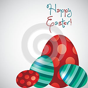 Bright Happy Easter Egg card