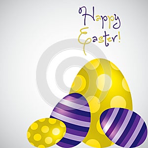 Bright Happy Easter Egg card