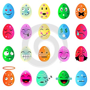 Happy Easter egg emojies