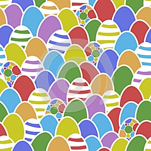 Happy Easter egg greeting card texture design