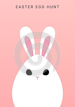 Happy easter egg hunt greeting template background