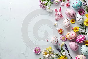 Happy easter easter egg roll Eggs Carefree Basket. White eggplant Bunny community event. turquoise sunset background wallpaper