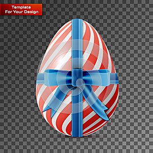 Happy easter egg On transparent Background