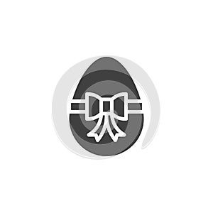 Happy easter egg vector icon
