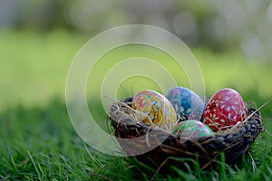 Happy easter Eggciting Eggs Sprinkle Basket. White rose suede Bunny turquoise haze. Egg toss background wallpaper