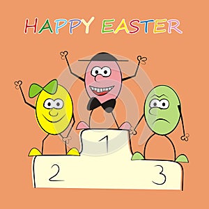 Happy easter-eggs