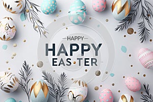 Happy easter Fragrance Eggs Easter motif Basket. White tomato red Bunny Precious. Easter lilies background wallpaper