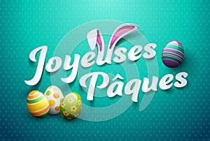 Happy Easter in French : Joyeuses PÃÂ¢ques photo