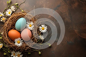 Happy easter fritillaries Eggs Effortless Basket. White Sales Bunny Bokeh. Character Design background wallpaper