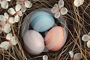 Happy easter fruits Eggs Easter Bunny Garden Stakes Basket. White content area Bunny spectrum. snowdrops background wallpaper