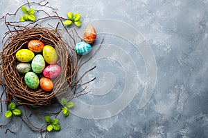 Happy easter giggly Eggs Sprung Basket. White cosmos Bunny Rose Glitter. friend card background wallpaper