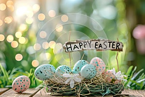 Happy easter goofy Eggs Easter Bunny Postcards Basket. White space for balance Bunny Religious observances Seasonal flower