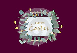 Happy easter greeting card