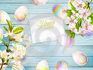 Happy easter Greeting Card. EPS 10