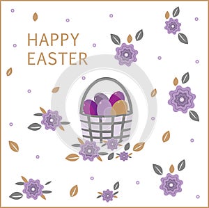happy easter greeting card poster sticker sticker