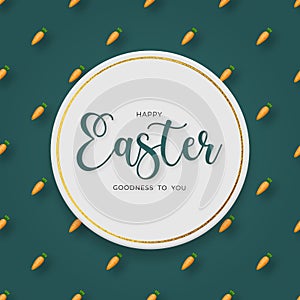 Happy Easter greeting Card Template Vector Illustration