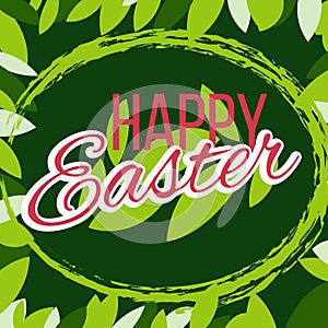 Happy easter Greeting Card. Vector illustration.