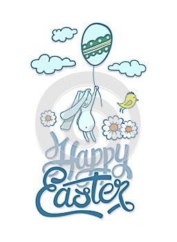 Happy Easter greeting vector