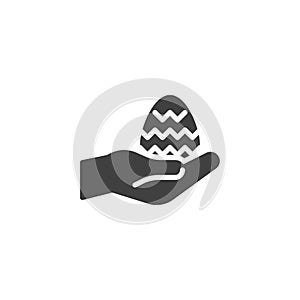 Happy Easter greeting vector icon