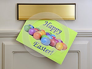 Happy Easter Greetings Card - Eggs